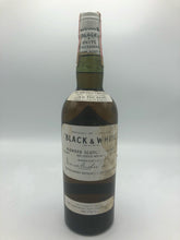 Lade das Bild in den Galerie-Viewer, Black and White 1949 Blended Scotch Whisky U.S Import