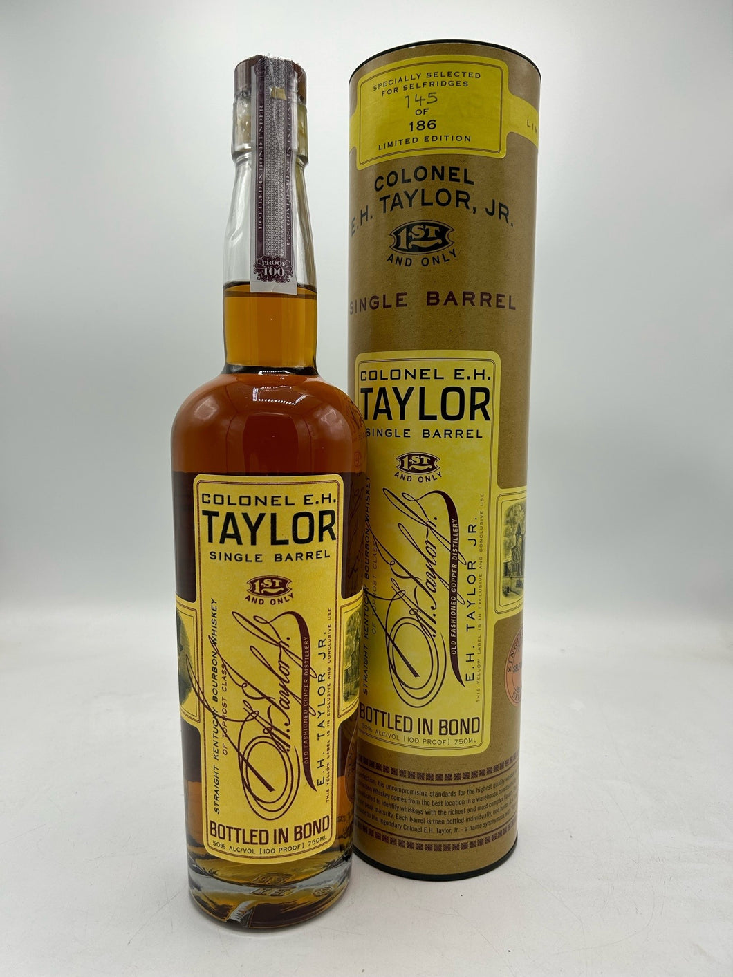 Colonel E H Taylor Single Barrel Bottled in Bond Selfridges Exclusive