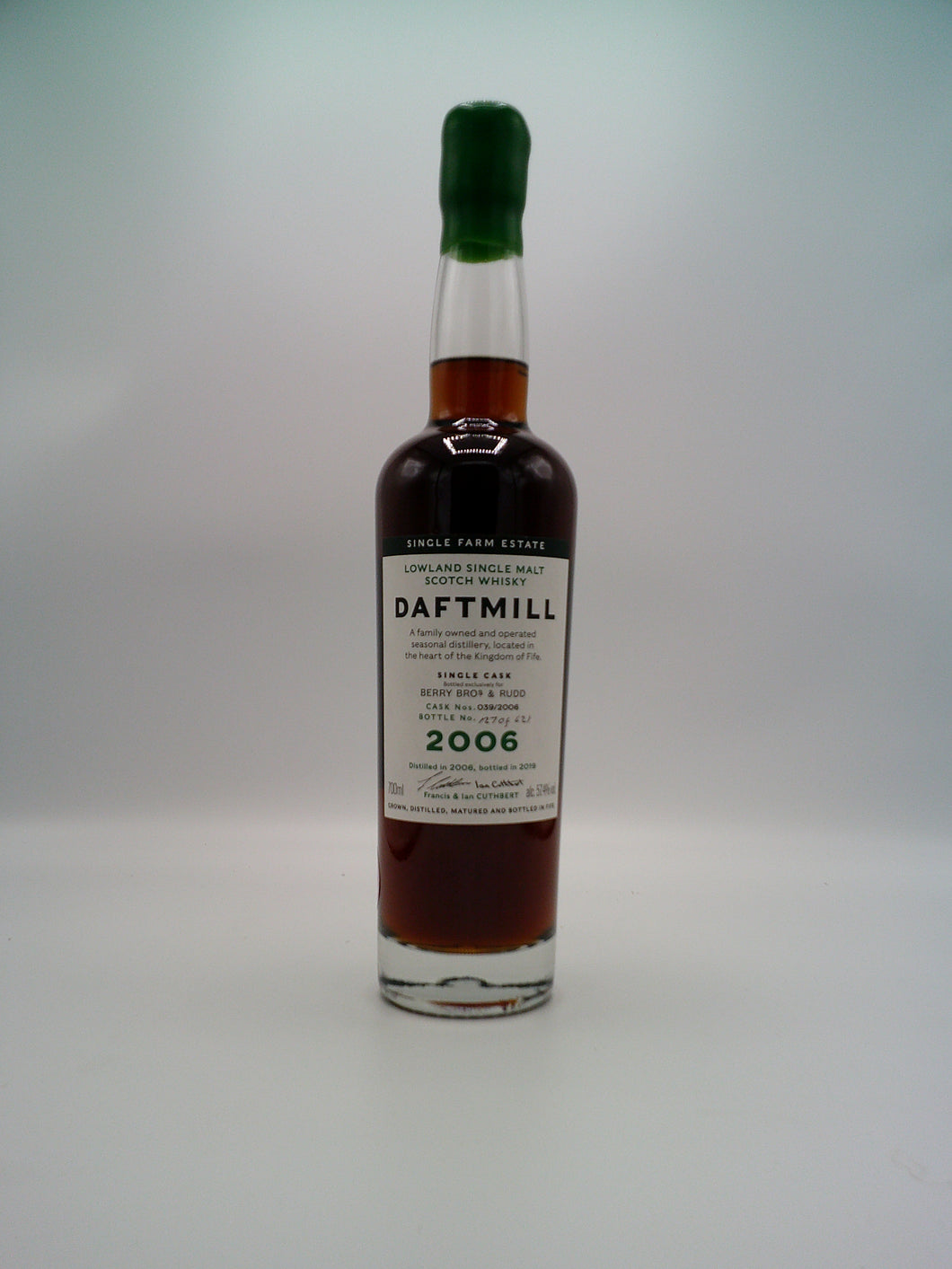 Daftmill Summer 2006 Single Cask #39 for Berry Brothers & Rudd