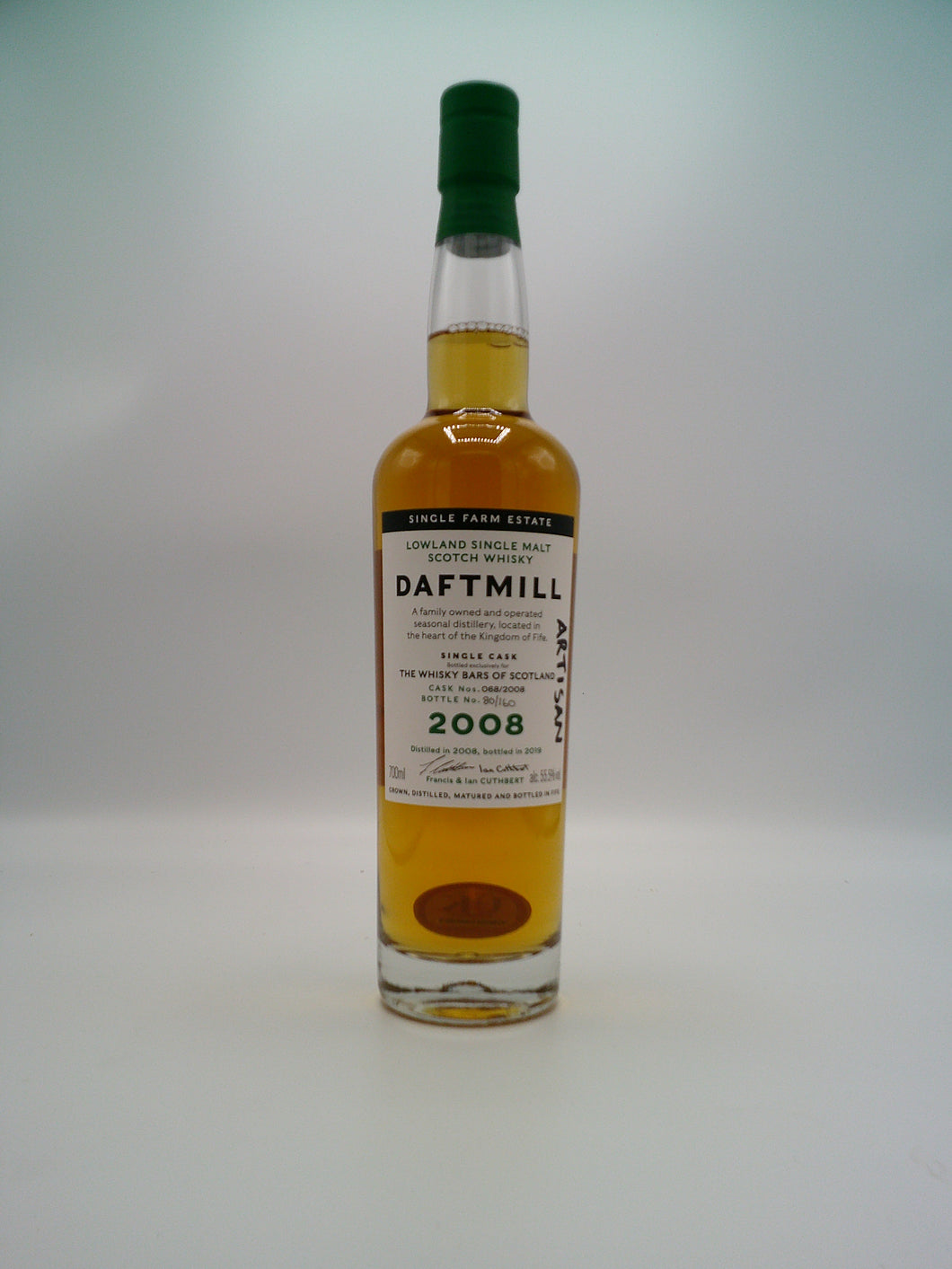 Daftmill Summer 2008 Single Cask #68 WBOS Artisan