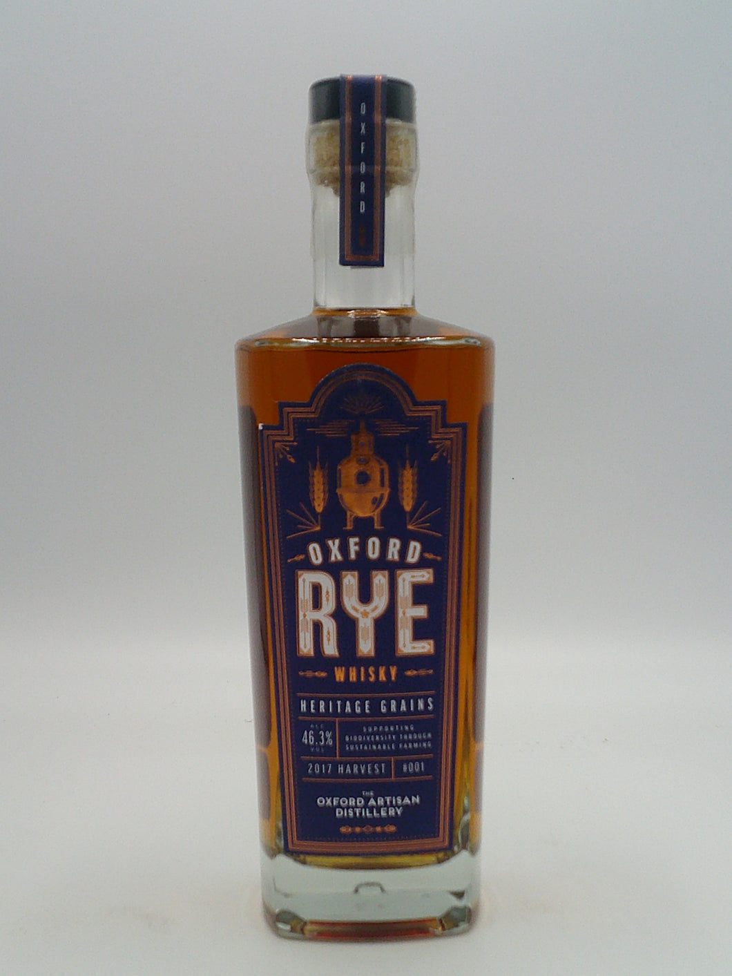 The Oxford Artisan Distillery Rye Whisky Inaugural Release Batch 1